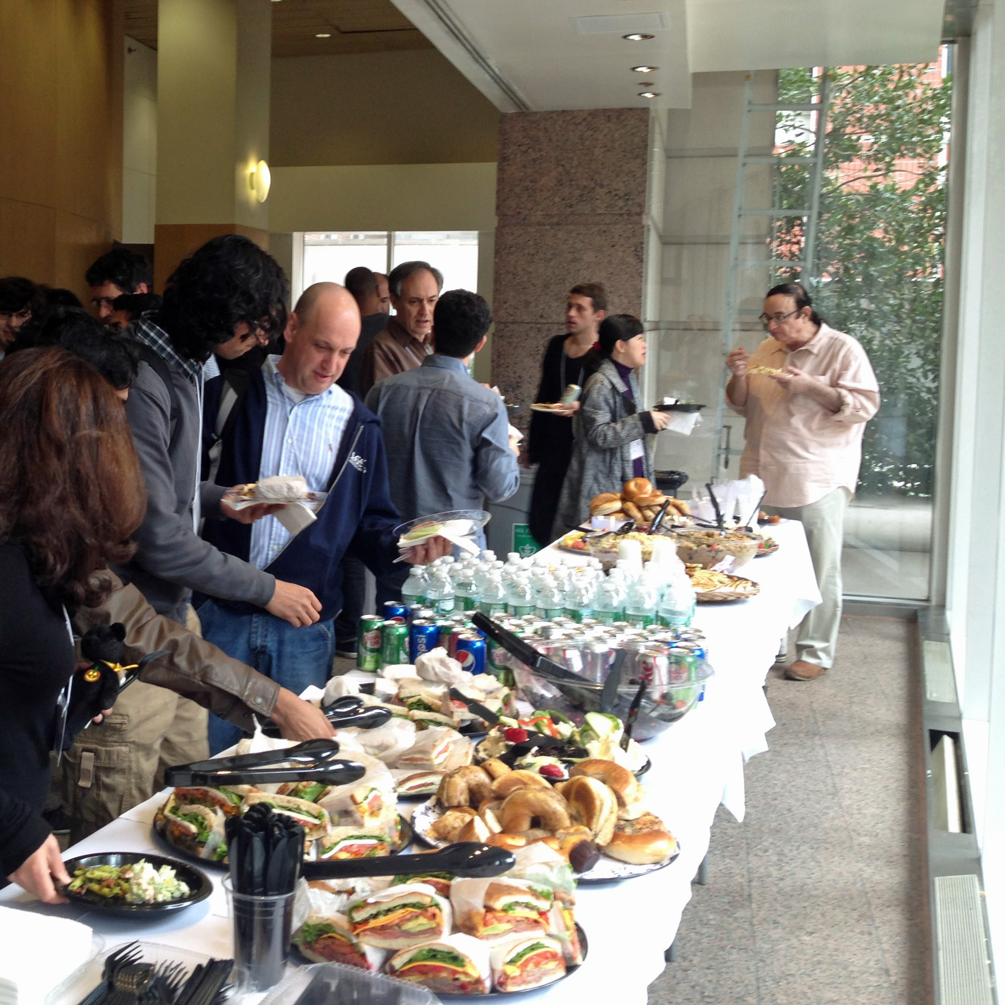 Networking over lunch at the
      Cryptography for Big Data workshop