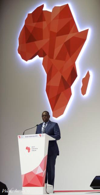 Senegal President Macky Sall at the Next Einstein Forum