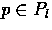 $p \in P_{l}$