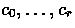 $c_0, \ldots,c_r$